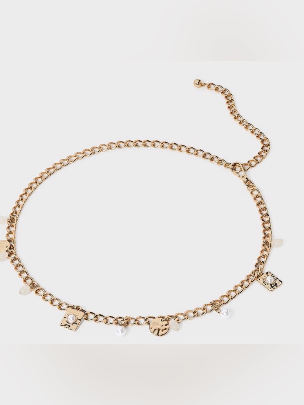 A New Day Gold Toned Chain Charm Belt Size XS/S